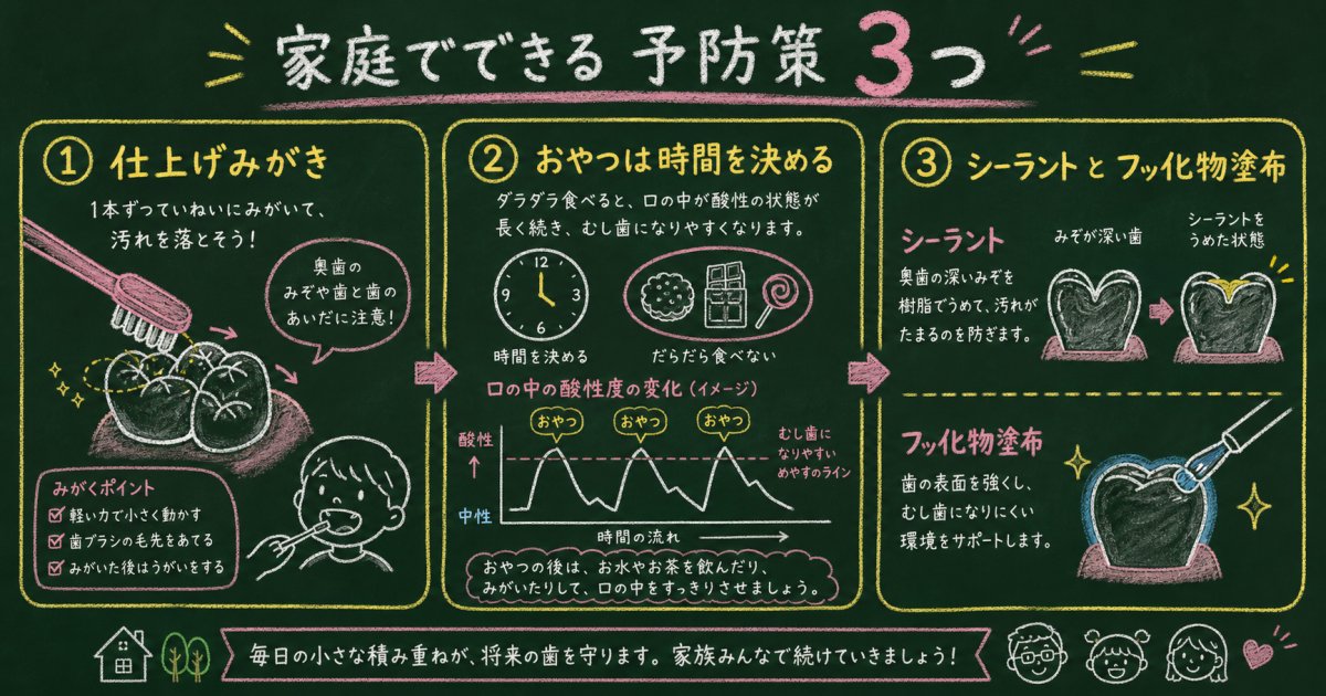 家庭で無理なく続けられる!乳歯と永久歯を守る3つの予防アプローチ