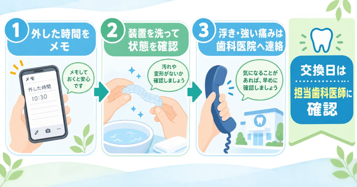 装着し忘れた日はどうする?交換時期を決める前の確認